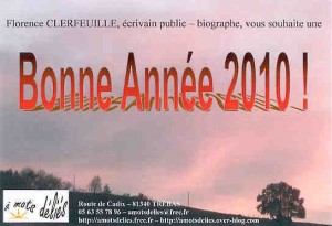 Bonne année 2010